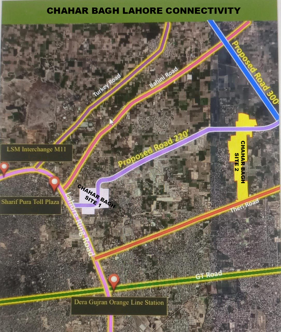 Chahar Bagh Lahore Connectivity